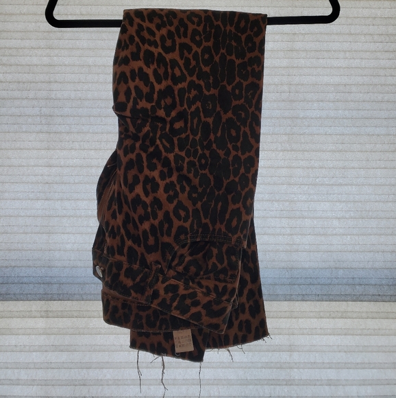 Zara TRF Wide Leopard Cheetah Jeans Pants 40 - 8 - Picture 4 of 9